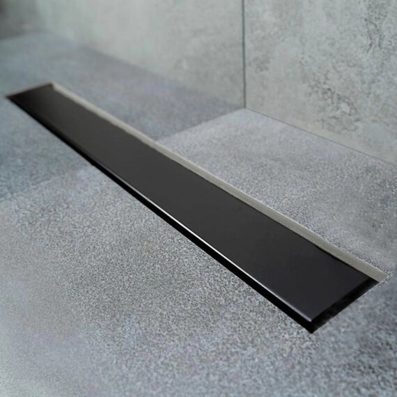 Трап Pestan (BETTOSERB) Confluo Frameless Line Black Matte 85 см 13701322, черный матовый (под плитку), Цвет производителя: чёрный, Размер трапа: 850 - фото 3
