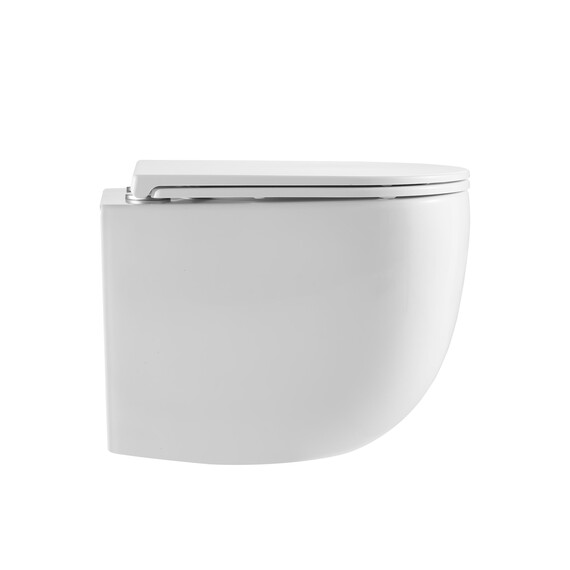 Унитаз подвесной безободковый Vincea Intero VT1-57TFS с ультратонкой крышкой микролифт (Система смыва торнадо) - фото 2