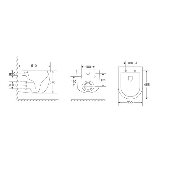 Унитаз подвесной безободковый Vincea Intero VT1-57TFS с ультратонкой крышкой микролифт (Система смыва торнадо) - фото 9
