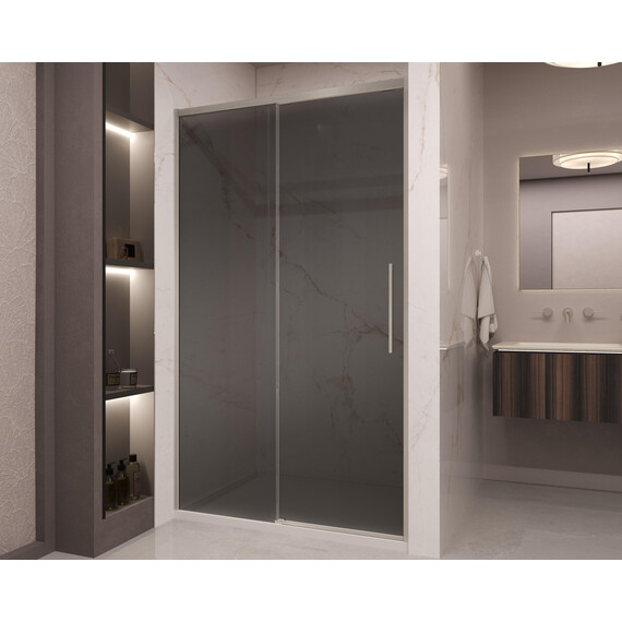 Душевая дверь Vincea Stella 120 см VDS-1ST120CGBN (стекло 8 мм) брашированный никель/тонированное - фото 2