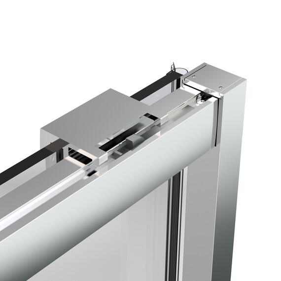 Душевая дверь Vincea Stella 150 см VDS-1ST150CLG (стекло 8 мм) брашированное золото/прозрачное - фото 7