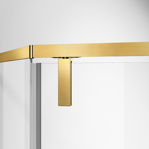 Душевое ограждение Vincea Slim-N 90x90 см VSP-4SN900CLG, брашированное золото/прозрачное - фото 3