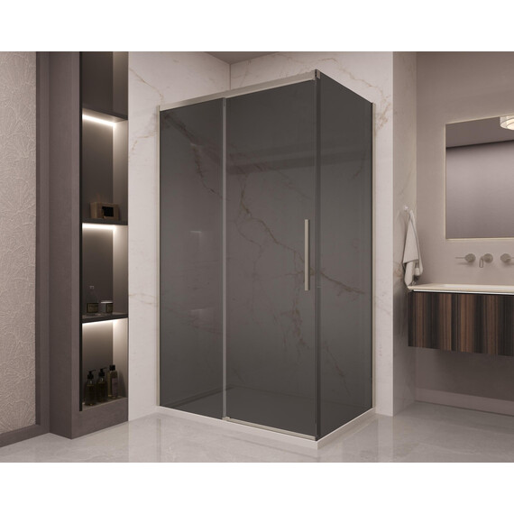 Душевое ограждение Vincea Stella 120x90 см VSR-1ST9012CGBN (стекло 8 мм) брашированный никель/тонированное - фото 2