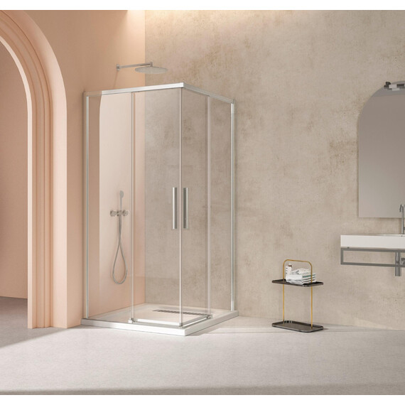 Душевое ограждение Vincea Slim 90x90 см VSS-4SL900CL (стекло 8 мм) хром/прозрачное - фото 2