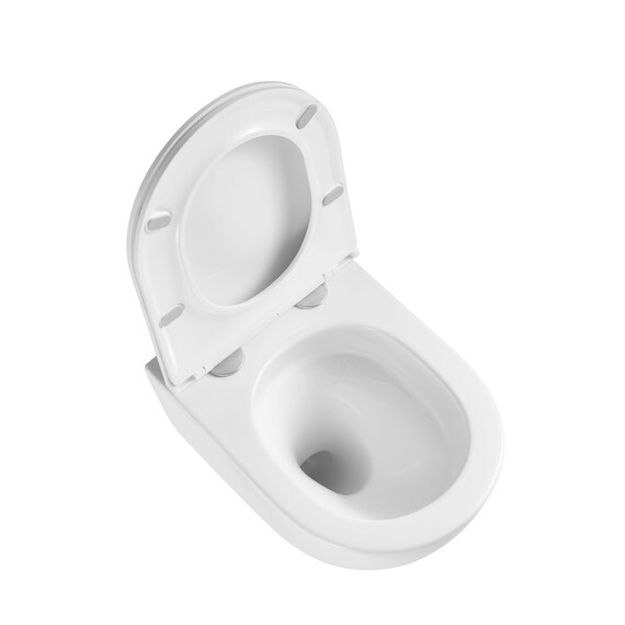 Унитаз подвесной безободковый Vincea Bien VT1-56TFS с ультратонкой крышкой микролифт (Система смыва торнадо) - фото 3