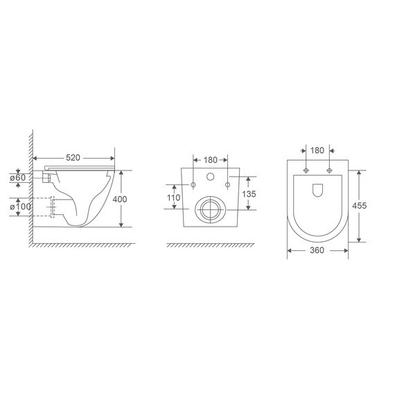 Унитаз подвесной безободковый Vincea Bien VT1-56TFS с ультратонкой крышкой микролифт (Система смыва торнадо) - фото 9