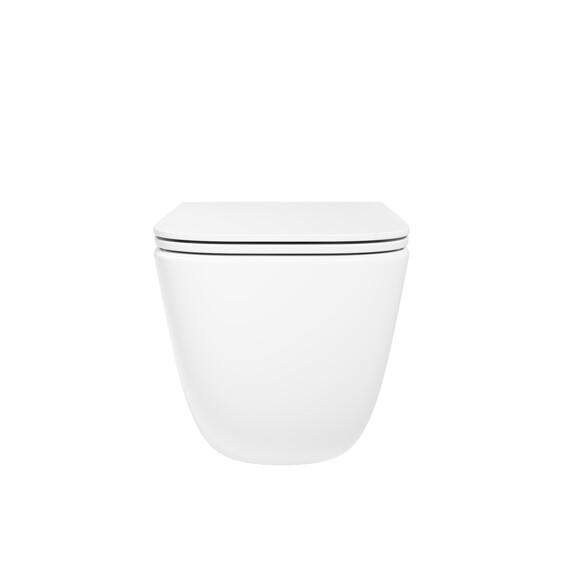 Унитаз подвесной безободковый Vincea Era VT1-58TFS с ультратонкой крышкой микролифт (Система смыва торнадо) - фото 2