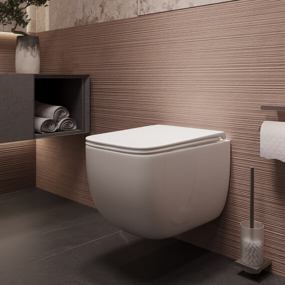 Унитаз подвесной безободковый Vincea Era VT1-58TFS с ультратонкой крышкой микролифт (Система смыва торнадо) - фото 7