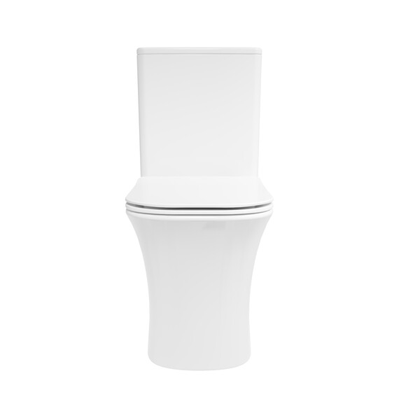 Унитаз-компакт безободковый Vincea City VT2-56T с ультратонкой крышкой микролифт (система смыва торнадо) - фото 2