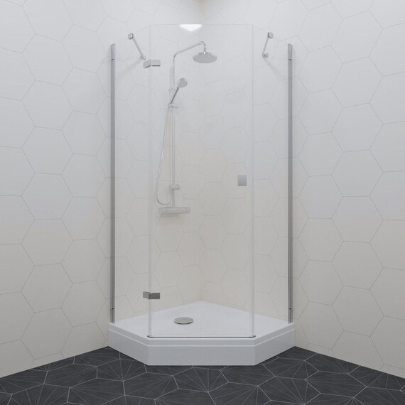 Душевое ограждение Triton Сигма 90x90 см Щ0000054218, хром/прозрачное - фото 2