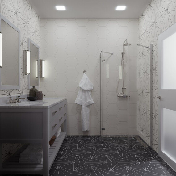 Душевое ограждение Triton Сигма 90x90 см Щ0000054219, хром/прозрачное - фото 7