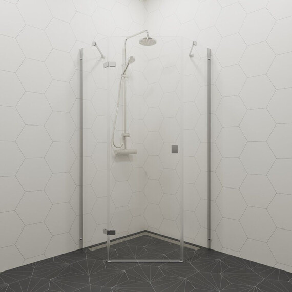 Душевое ограждение Triton Сигма 100x100 см Щ0000056790, хром/прозрачное - фото 5