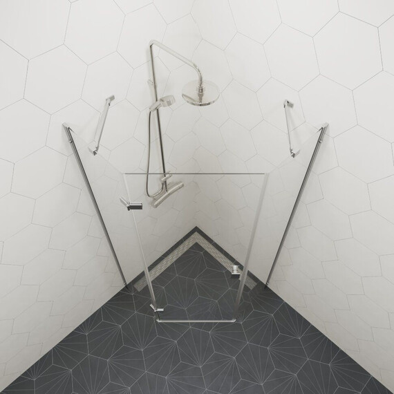 Душевое ограждение Triton Сигма 100x100 см Щ0000056790, хром/прозрачное - фото 6