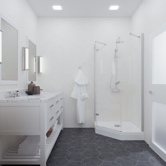 Душевое ограждение Triton Сигма 100x100 см Щ0000056815, хром/прозрачное - фото 6