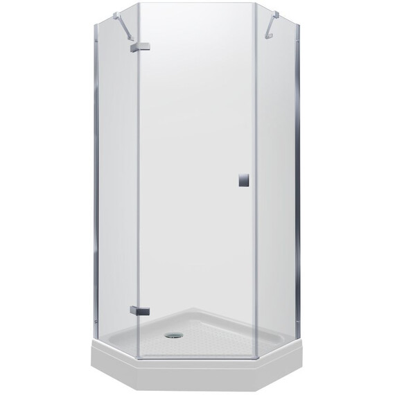 Душевое ограждение Triton Сигма 100x100 см Щ0000056815, хром/прозрачное - фото 