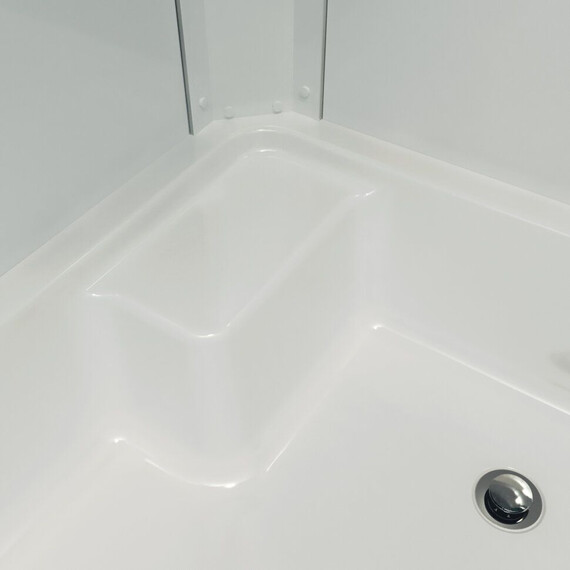 Душевое ограждение Triton Коралл 120x80 см R Щ0000061783, белый/мозаика - фото 4