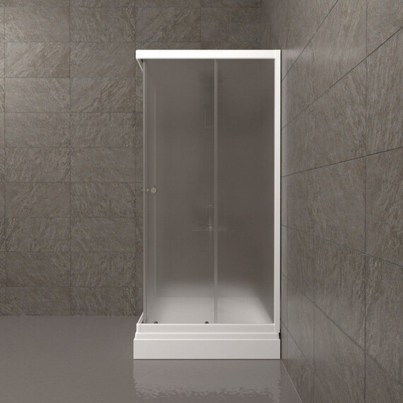 Душевое ограждение Triton Вельвет 90x90 см Щ0000061815, белый/матовое - фото 6