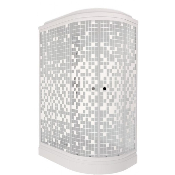 Душевая кабина Тритон Коралл 120x80 см L Щ0000061817, белый/мозаика - фото 