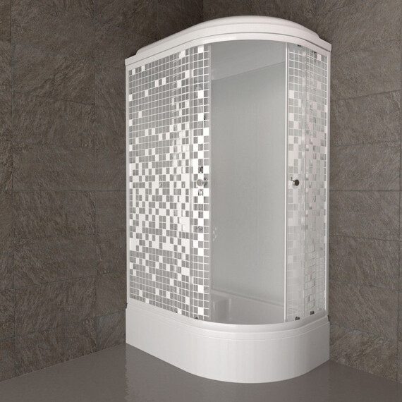 Душевая кабина Тритон Коралл 120x80 см L Щ0000061819, белый/мозаика - фото 4