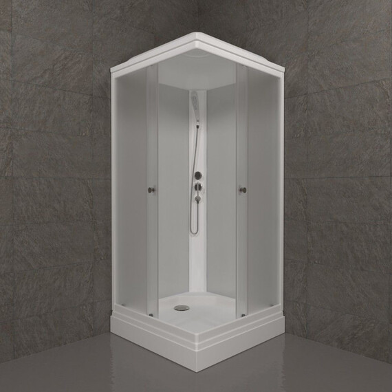 Душевая кабина Тритон Вельвет 90x90 см Щ0000061852, белый/матовое - фото 4