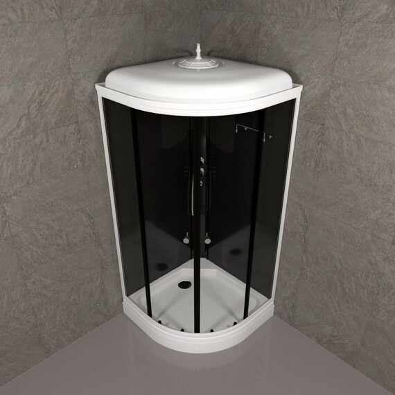 Душевая кабина Тритон Топ 90x90 см Щ0000064609, белый/прозрачное - фото 4