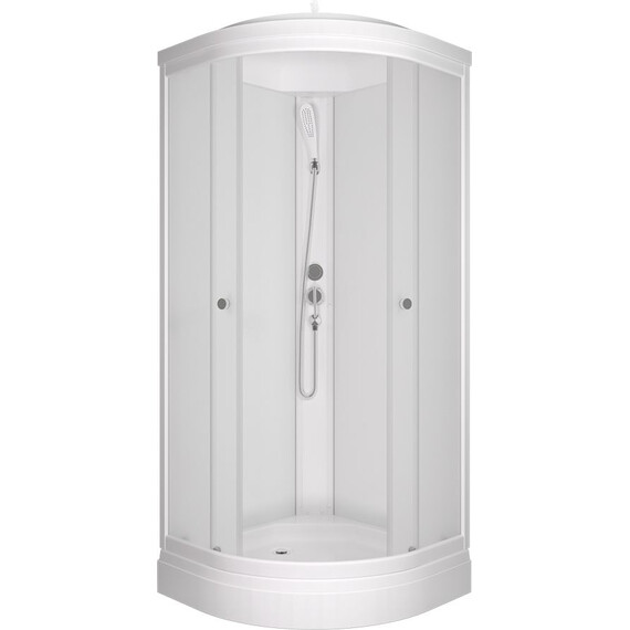 Душевая кабина Тритон Вельвет 80x80 см Щ0000064622, белый/матовое - фото 