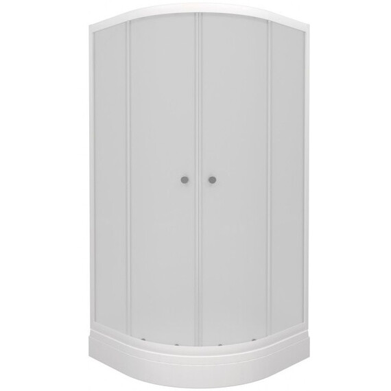 Душевое ограждение Triton Вельвет 80x80 см Щ0000064624, белый/матовое - фото 