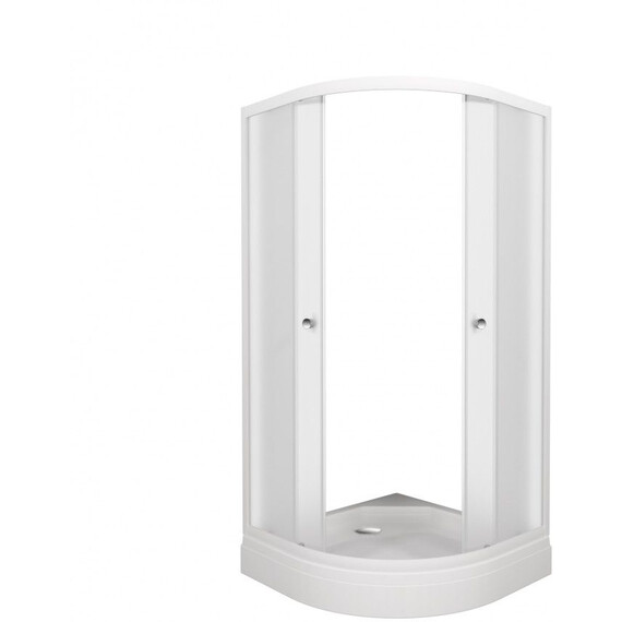 Душевое ограждение Triton Вельвет 80x80 см Щ0000064624, белый/матовое - фото 2