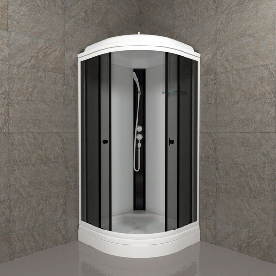 Душевая кабина Тритон Грэй 90x90 см Щ0000067300, белый/тонированное - фото 3