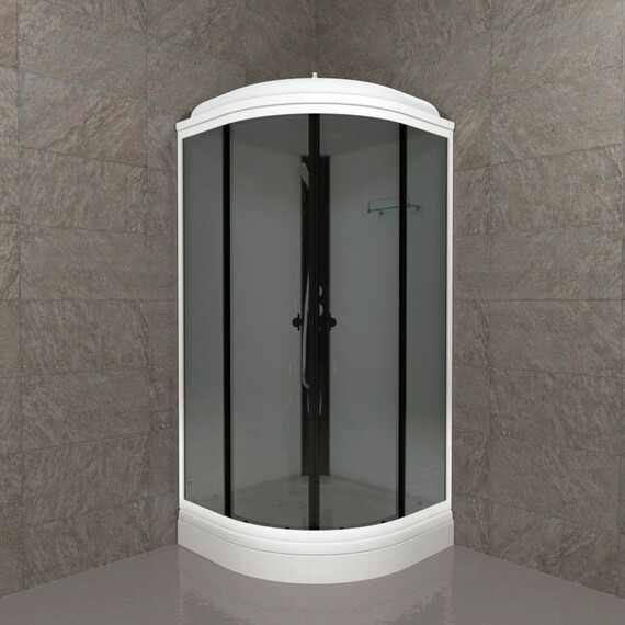 Душевая кабина Тритон Грэй 90x90 см Щ0000067300, белый/тонированное - фото 4