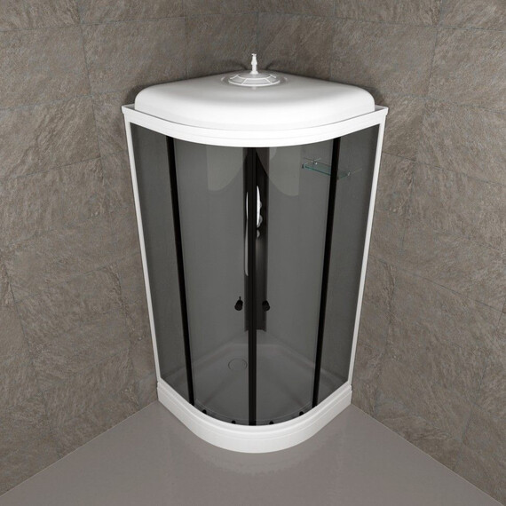 Душевая кабина Тритон Грэй 90x90 см Щ0000067300, белый/тонированное - фото 5