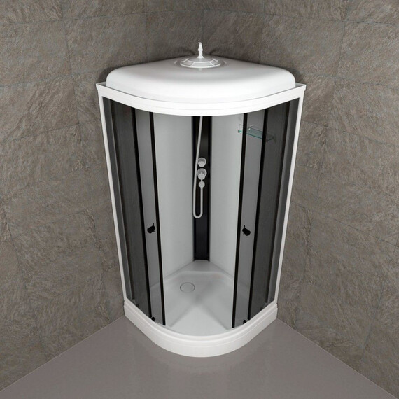 Душевая кабина Тритон Грэй 90x90 см Щ0000067300, белый/тонированное - фото 6