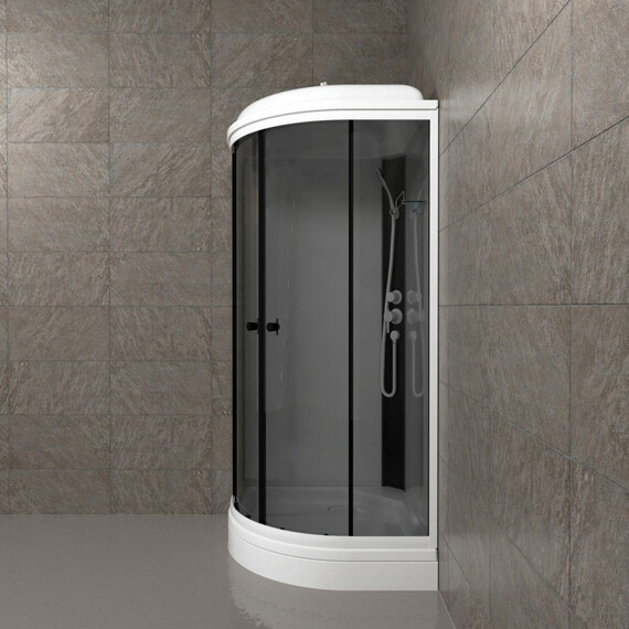 Душевая кабина Тритон Грэй 90x90 см Щ0000067300, белый/тонированное - фото 9