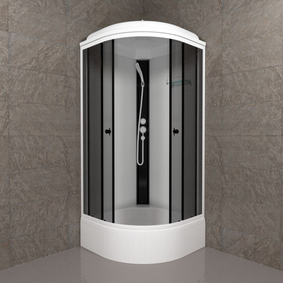 Душевая кабина Тритон Грэй 90x90 см Щ0000067301, белый/тонированное - фото 2