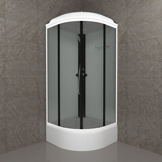 Душевая кабина Тритон Грэй 90x90 см Щ0000067301, белый/тонированное - фото 3