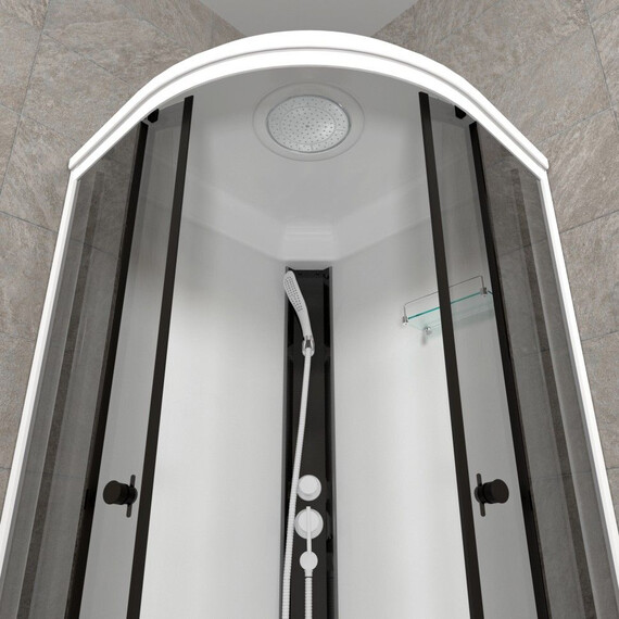 Душевая кабина Тритон Грэй 90x90 см Щ0000067301, белый/тонированное - фото 5