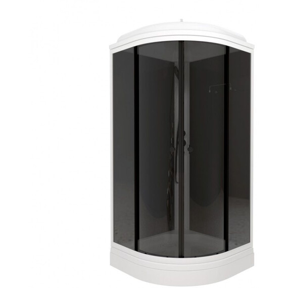 Душевая кабина Тритон Грэй 90x90 см Щ0000067302, белый/тонированное - фото 2