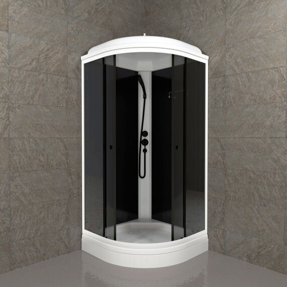 Душевая кабина Тритон Грэй 90x90 см Щ0000067302, белый/тонированное - фото 3