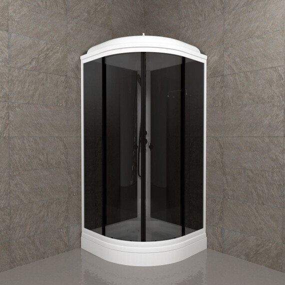 Душевая кабина Тритон Грэй 90x90 см Щ0000067302, белый/тонированное - фото 4