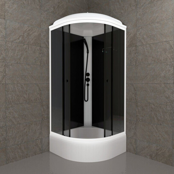 Душевая кабина Тритон Грэй 90x90 см Щ0000067303, белый/тонированное - фото 3