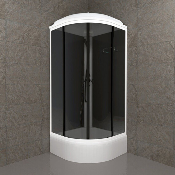 Душевая кабина Тритон Грэй 90x90 см Щ0000067303, белый/тонированное - фото 4