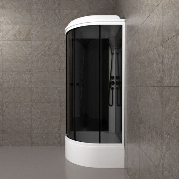 Душевая кабина Тритон Грэй 90x90 см Щ0000067303, белый/тонированное - фото 8