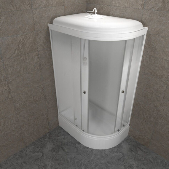 Душевая кабина Тритон Коралл 120x80 см L Щ0000068947, белый/узор - фото 5