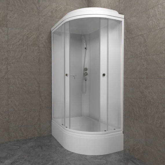 Душевая кабина Тритон Коралл 120x80 см L Щ0000068947, белый/узор - фото 7