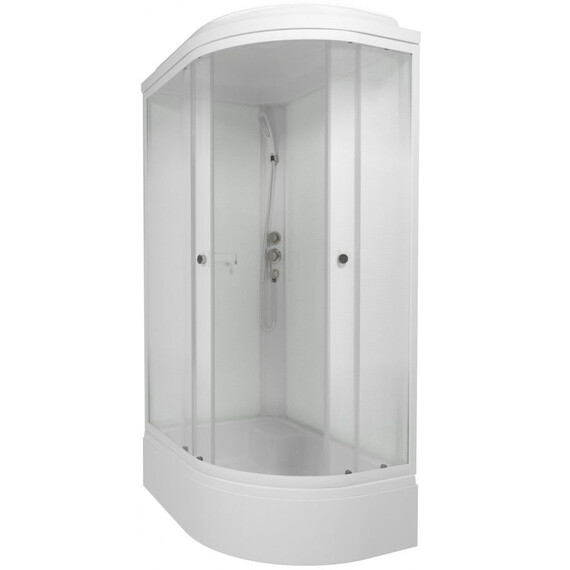 Душевая кабина Тритон Коралл 120x80 см L Щ0000068947, белый/узор - фото 2