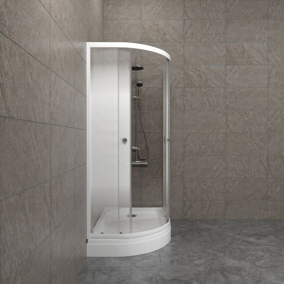 Душевое ограждение Triton Коралл 120x80 см R Щ0000068950, белый/узор - фото 6