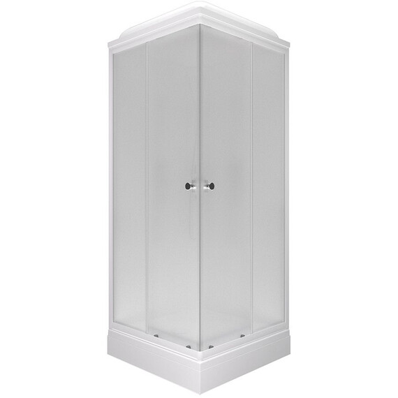 Душевая кабина Тритон Вельвет 80x80 см Щ0000071050, белый/матовое - фото 2