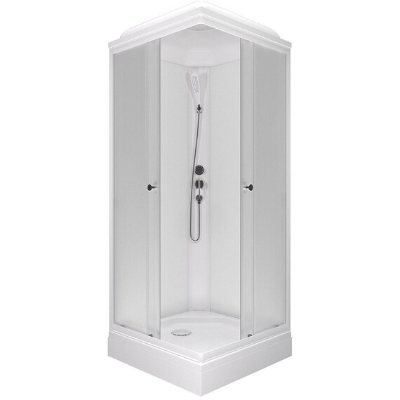 Душевая кабина Тритон Вельвет 80x80 см Щ0000071050, белый/матовое - фото 