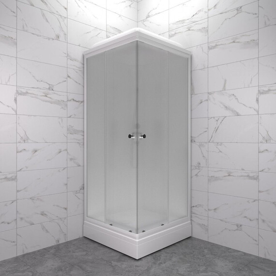 Душевая кабина Тритон Вельвет 80x80 см Щ0000071050, белый/матовое - фото 4