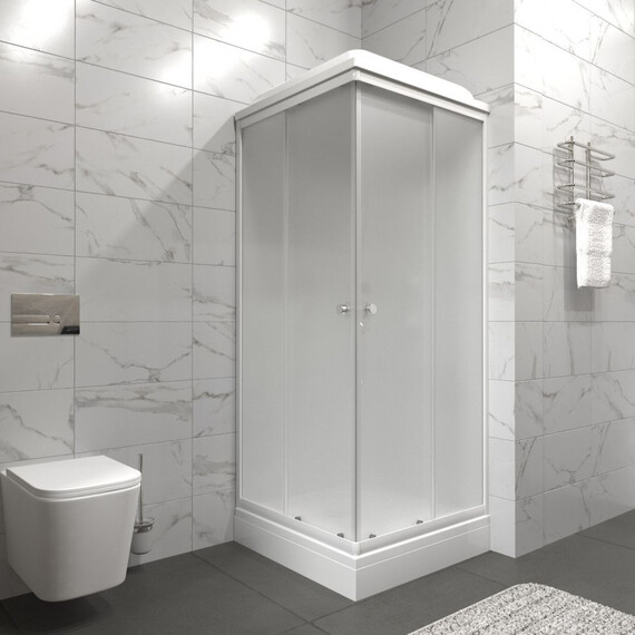 Душевая кабина Тритон Вельвет 80x80 см Щ0000071050, белый/матовое - фото 6
